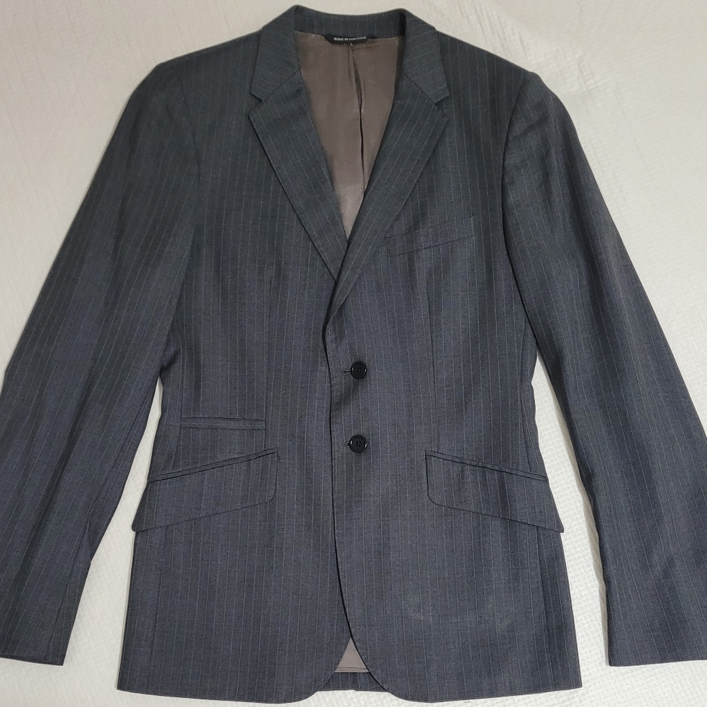Paul Smith Men's Gray Pinstripe Blazer Size US38